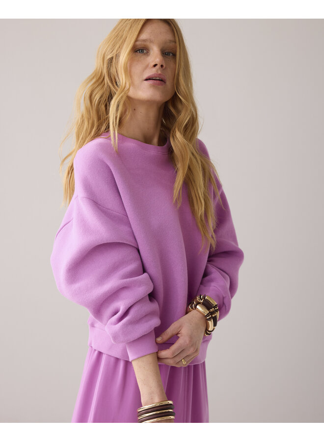 3s5067-30413 557 Summum Oversized soft sweatshirt  Cyclaam