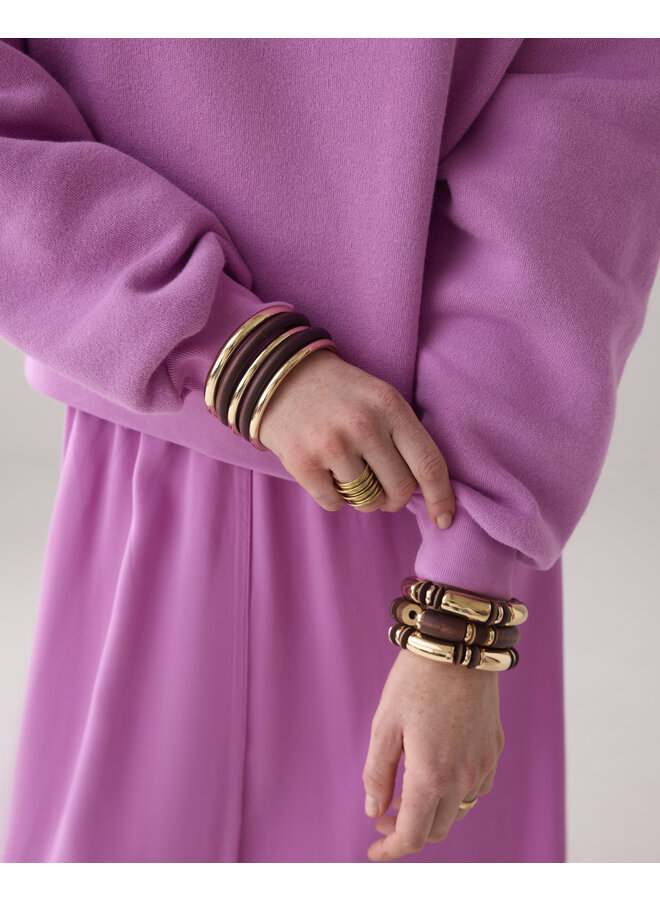 3s5067-30413 557 Summum Oversized soft sweatshirt  Cyclaam