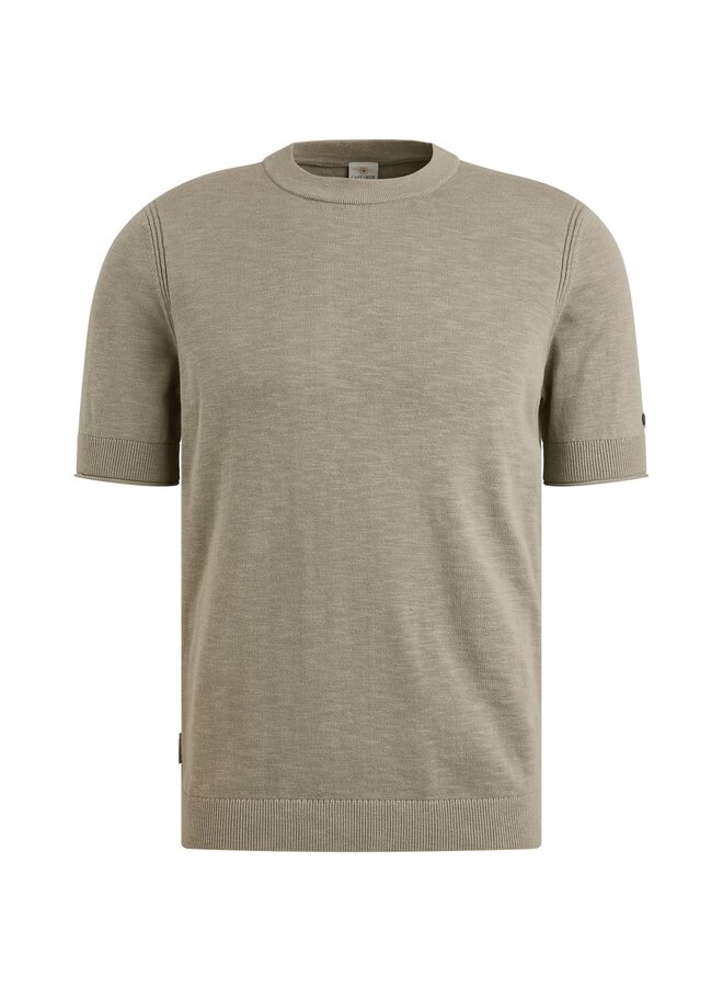 CTSS2505589 9032 Cast Iron Short sleeve r-neck cotton blend slub Elephant Skin