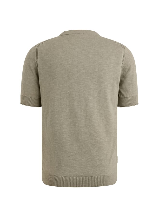 CTSS2505589 9032 Cast Iron Short sleeve r-neck cotton blend slub Elephant Skin