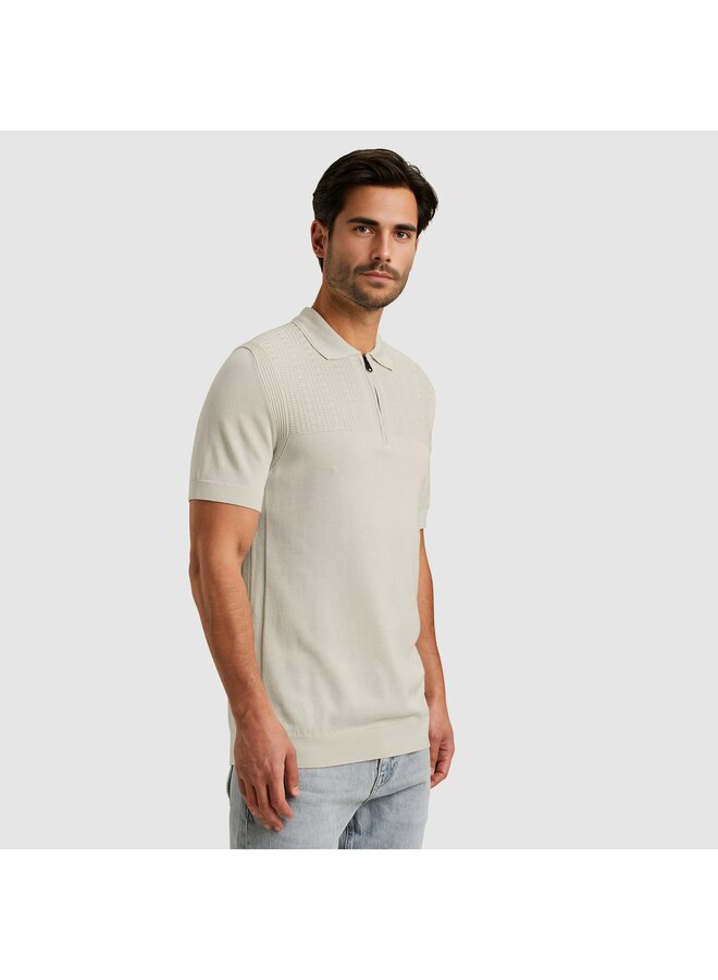 CPSS2505898 7014 Cast Iron Short sleeve polo cotton modal Silver Birch