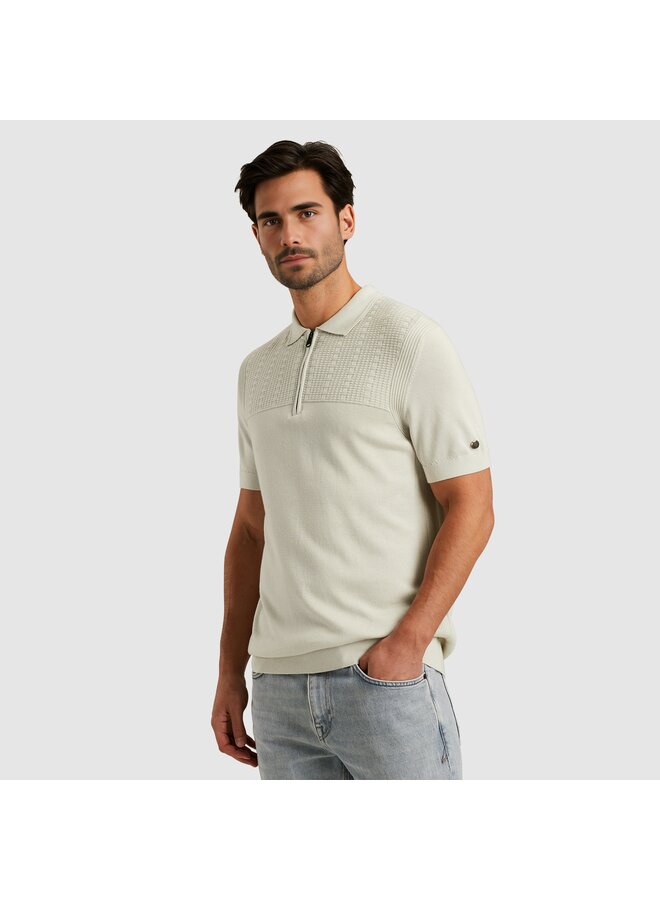 CPSS2505898 7014 Cast Iron Short sleeve polo cotton modal Silver Birch