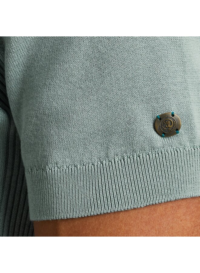 CPSS2505898 5225 Cast Iron Short sleeve polo cotton modal Slate