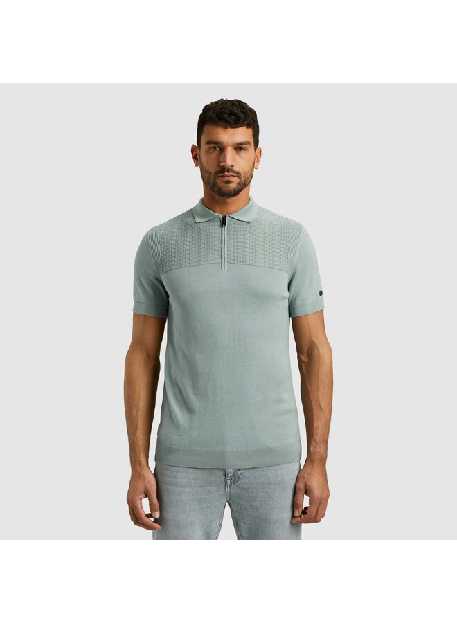 CPSS2505898 5225 Cast Iron Short sleeve polo cotton modal Slate