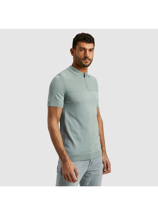 CPSS2505898 5225 Cast Iron Short sleeve polo cotton modal Slate