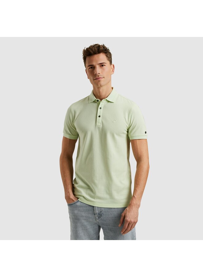 CPSS2505894 6355 Cast Iron Short sleeve polo essential fine pique slim Meadow Mist