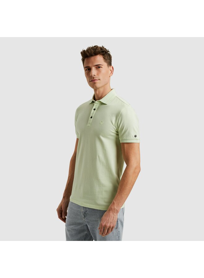 CPSS2505894 6355 Cast Iron Short sleeve polo essential fine pique slim Meadow Mist