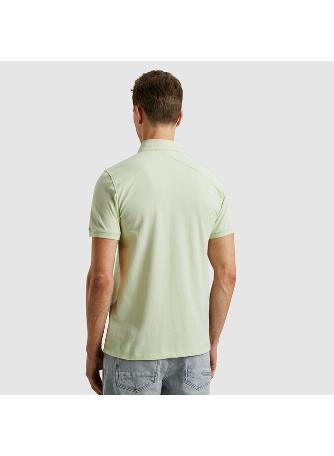 CPSS2505894 6355 Cast Iron Short sleeve polo essential fine pique slim Meadow Mist