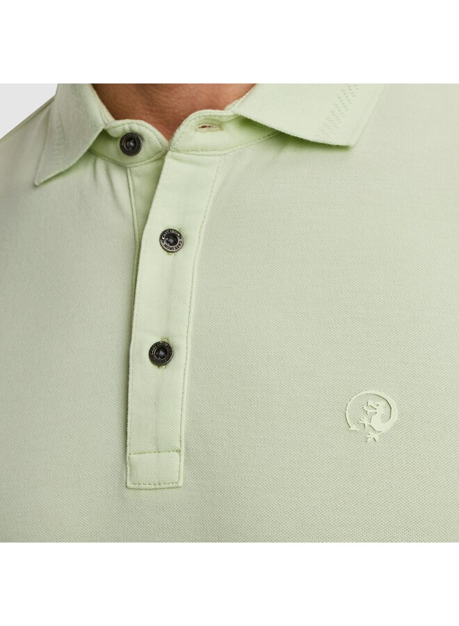 CPSS2505894 6355 Cast Iron Short sleeve polo essential fine pique slim Meadow Mist