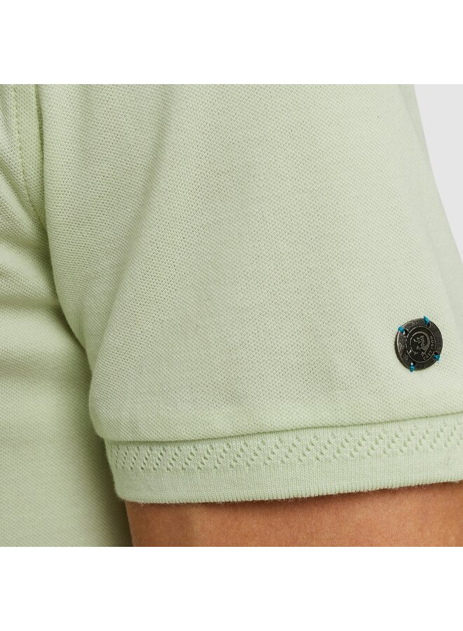 CPSS2505894 6355 Cast Iron Short sleeve polo essential fine pique slim Meadow Mist