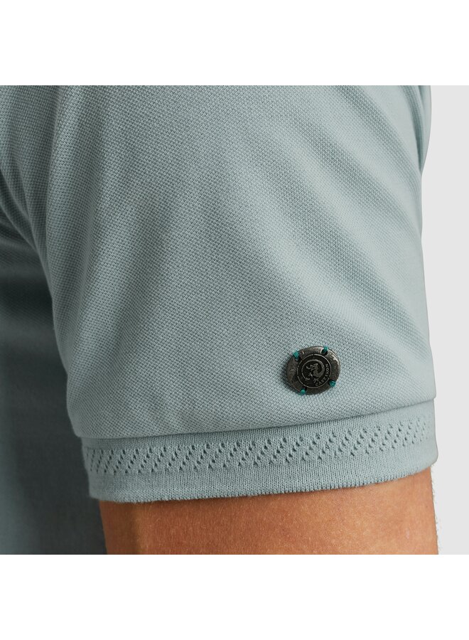 CPSS2505894 5225 Cast Iron Short sleeve polo essential fine pique slim Slate