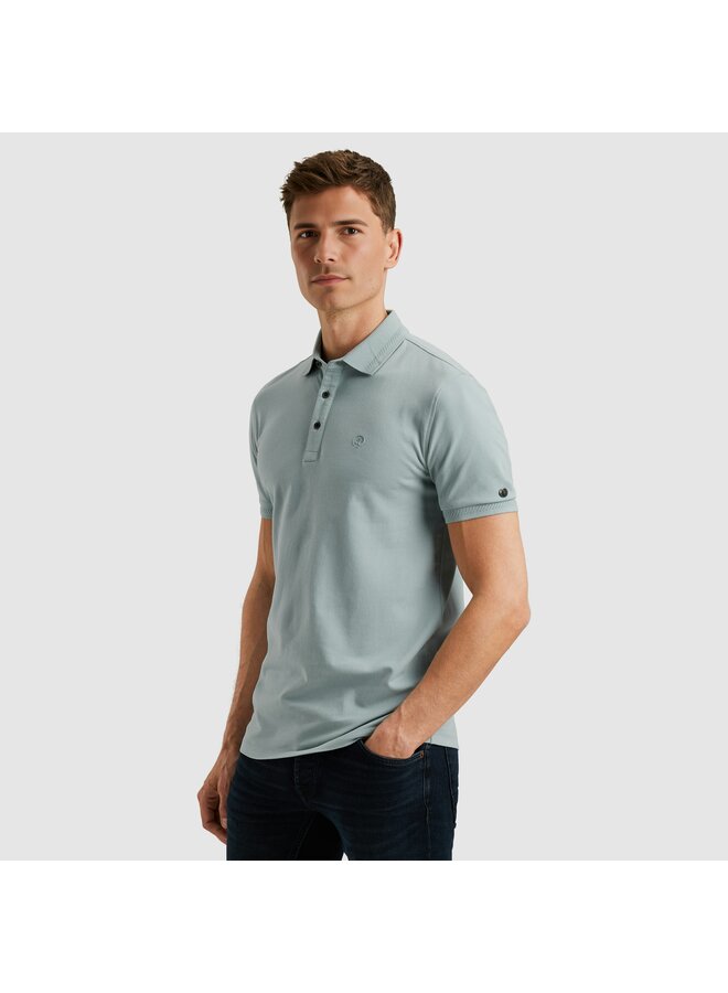 CPSS2505894 5225 Cast Iron Short sleeve polo essential fine pique slim Slate