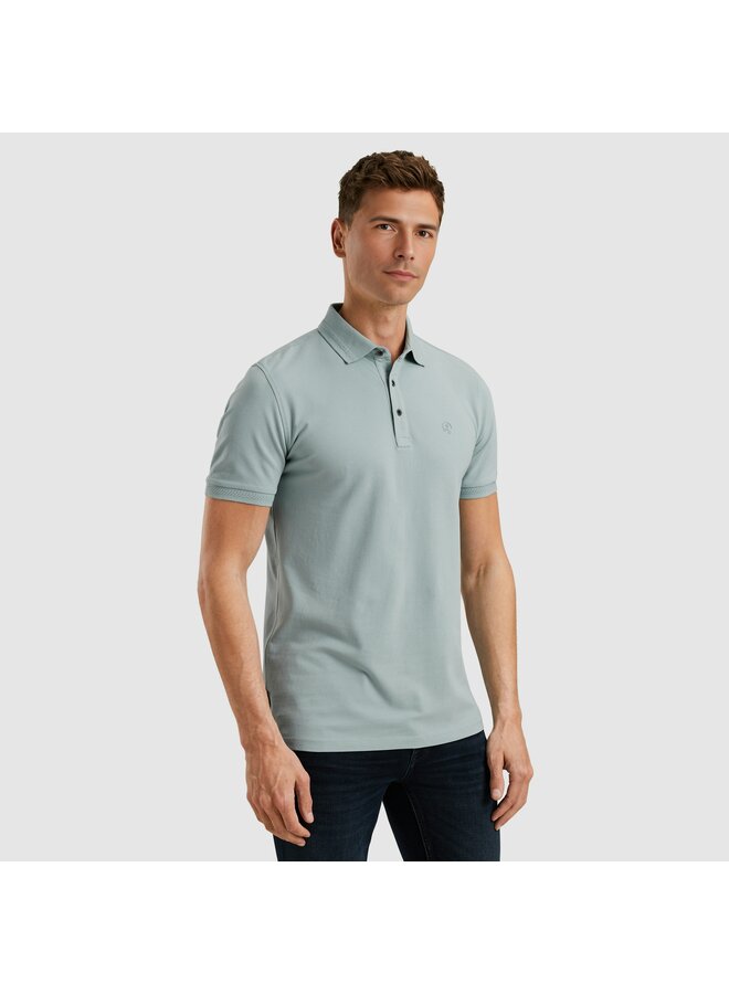 CPSS2505894 5225 Cast Iron Short sleeve polo essential fine pique slim Slate