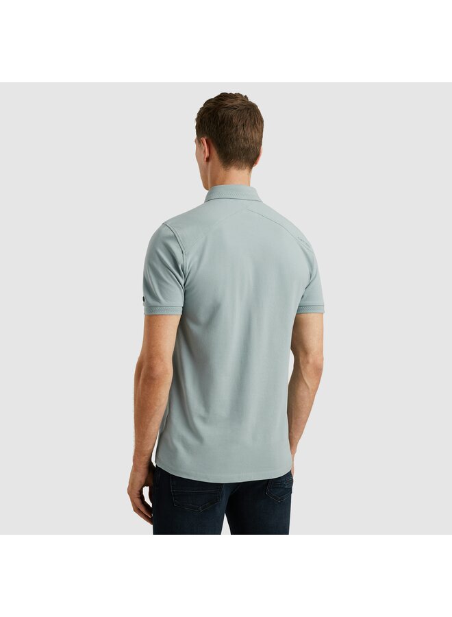 CPSS2505894 5225 Cast Iron Short sleeve polo essential fine pique slim Slate