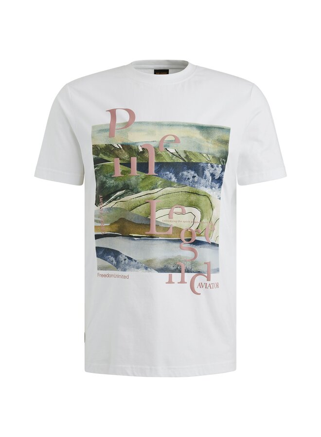 PTSS2505572 7003 PME Legend Short sleeve r-neck single jersey Bright White