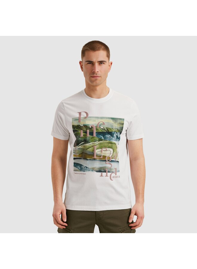 PTSS2505572 7003 PME Legend Short sleeve r-neck single jersey Bright White