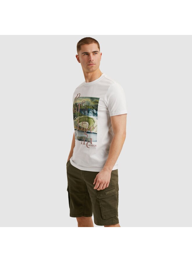 PTSS2505572 7003 PME Legend Short sleeve r-neck single jersey Bright White
