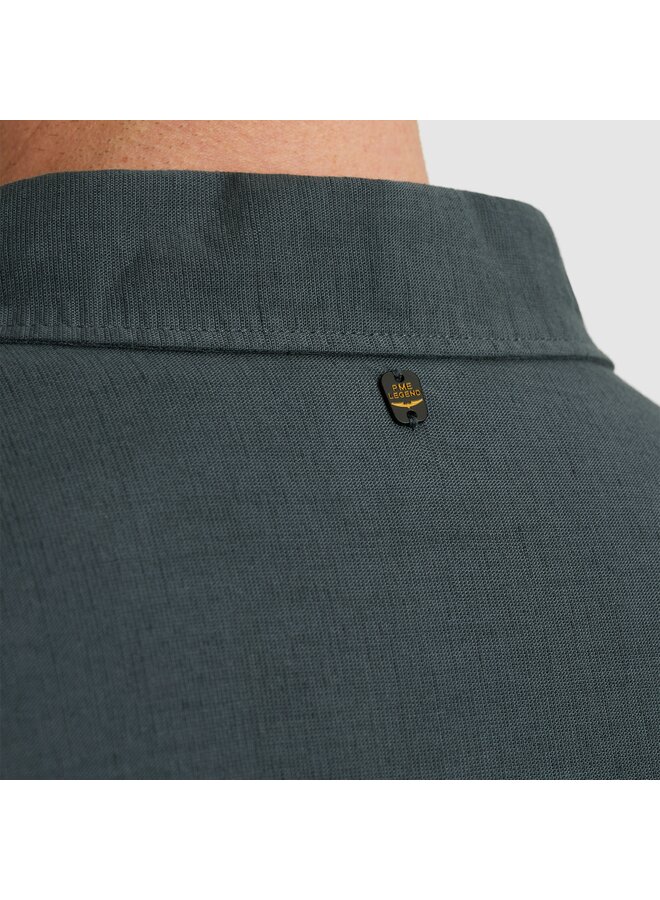 PSIS2505230 9076 PME Legend Short Sleeve Shirt Ctn linen Dark Slate