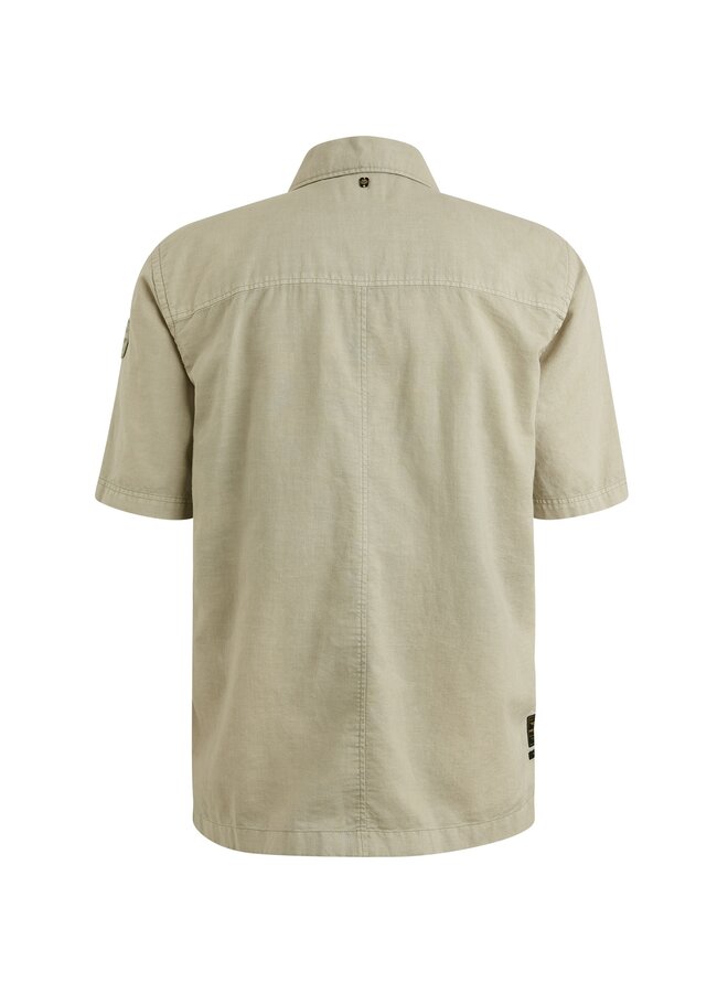 PSIS2505230 6170 PME Legend Short Sleeve Shirt Ctn linen Shadow
