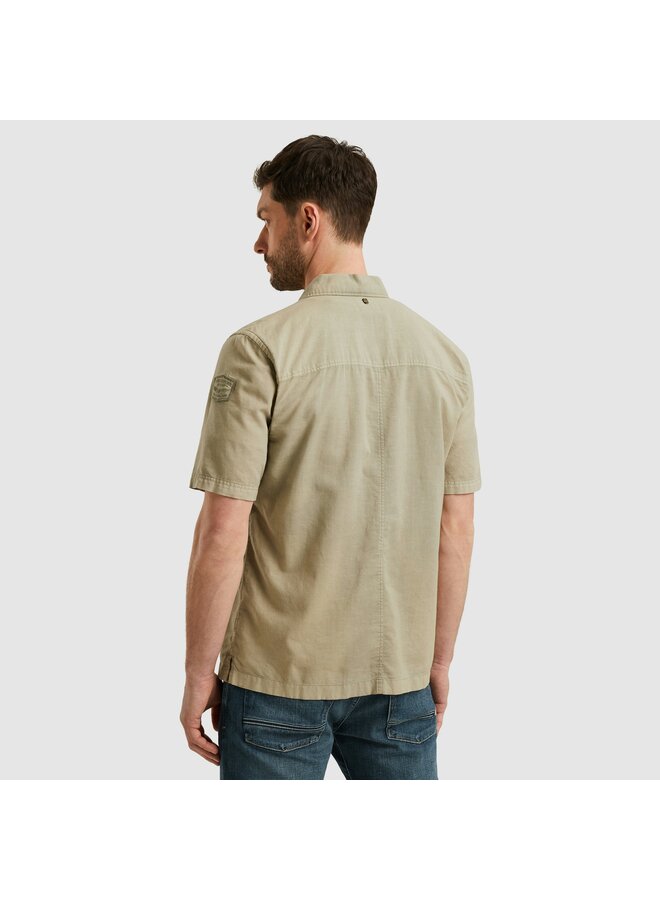 PSIS2505230 6170 PME Legend Short Sleeve Shirt Ctn linen Shadow