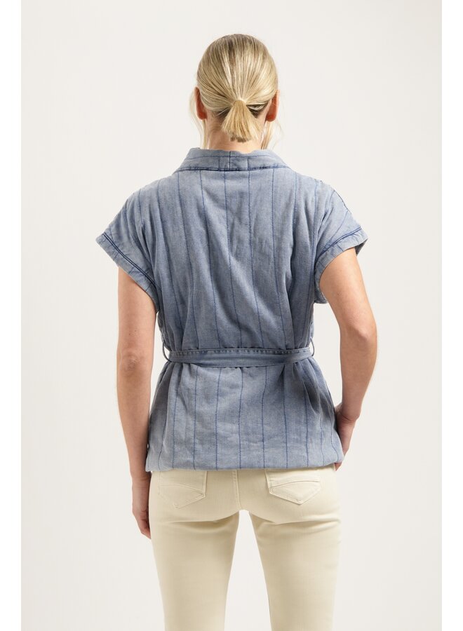 CR0112 416 Florez Dante Gilet Light Blue