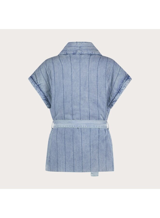 CR0112 416 Florez Dante Gilet Light Blue