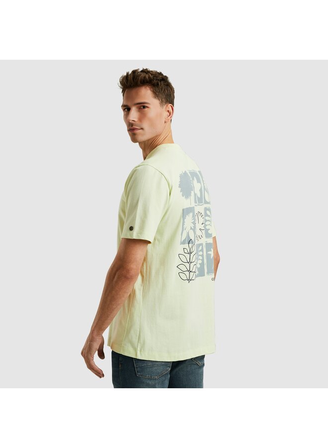 CTSS2505587 6355 Cast Iron Short sleeve r-neck regular fit single jersey Meadow Mist