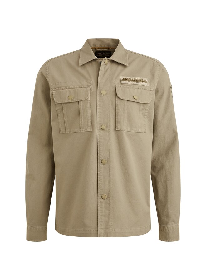 PSI2506240 6391 PME Legend Long Sleeve Shirt Ctn/elastane Cavalry Twill Silver Sage