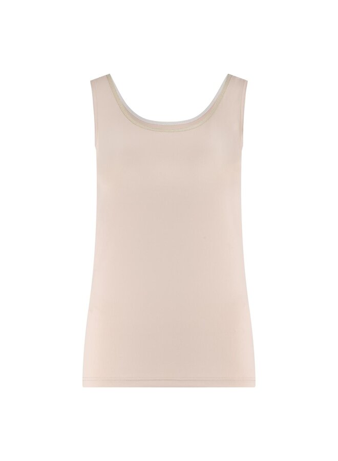 NKS06001 370 Nukus Juba Singlet Dusty Pink/Gold