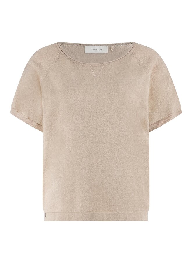 NKS01085 266 Nukus Anita Top Lurex Dusty Pink