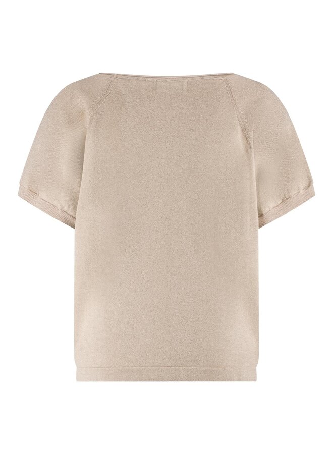 NKS01085 266 Nukus Anita Top Lurex Dusty Pink