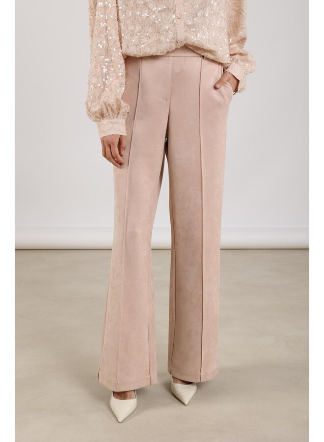 NKF09054 266 Nukus Jill Pants Suedine Dusty Pink