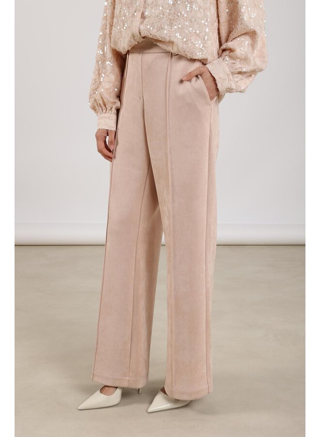 NKF09054 266 Nukus Jill Pants Suedine Dusty Pink
