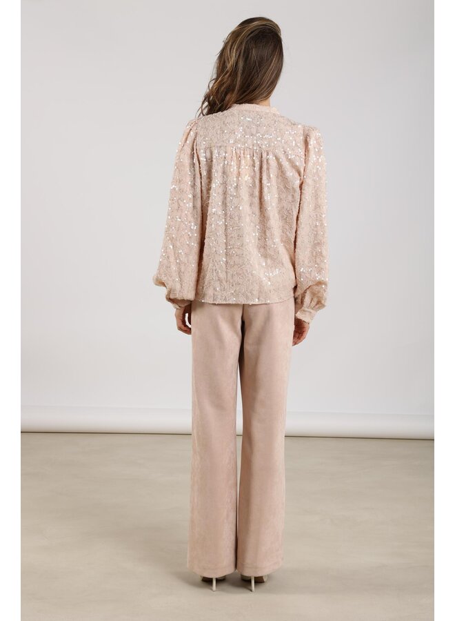 NKF09054 266 Nukus Jill Pants Suedine Dusty Pink