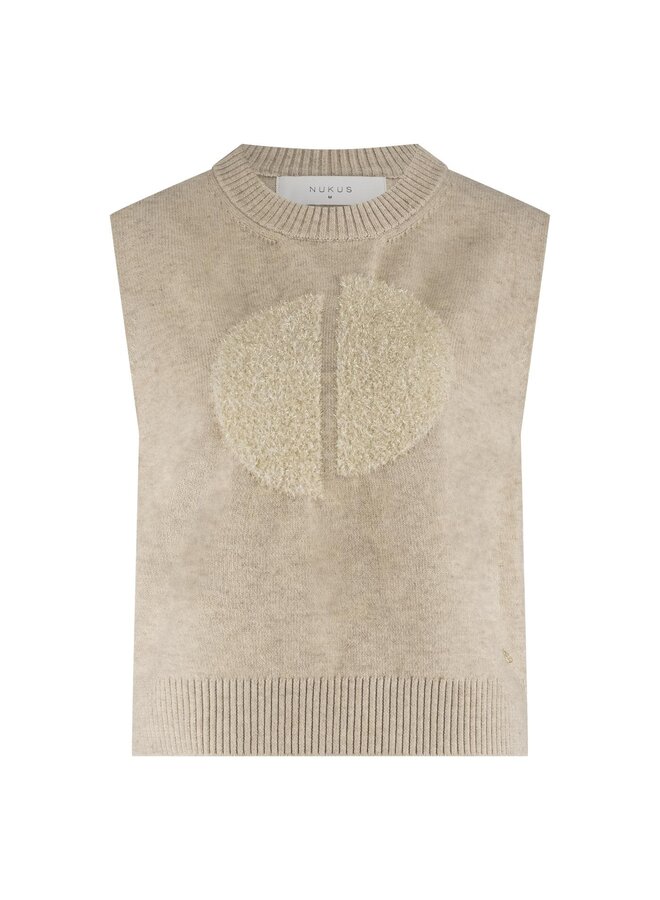 NKF07000 9 Nukus Intarsia Spencer Sand