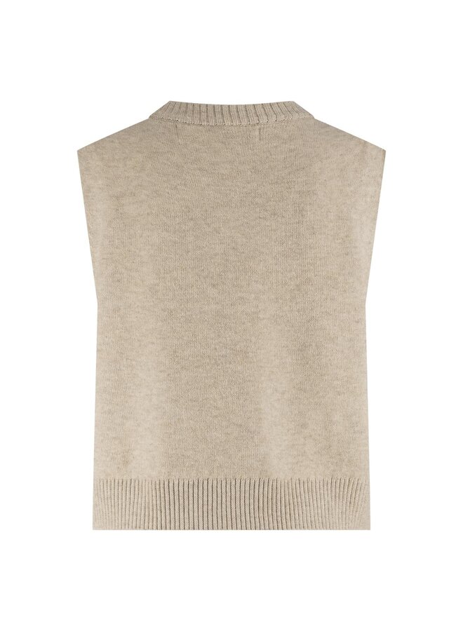 NKF07000 9 Nukus Intarsia Spencer Sand