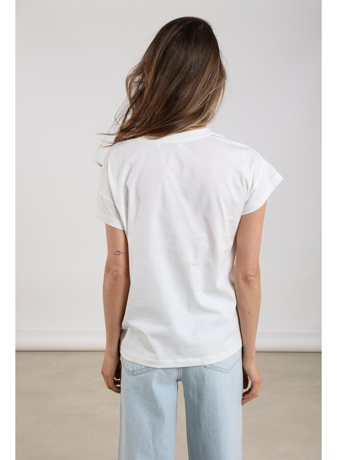 NKF04007 17 Nukus Pearly Shirt Flower Off White