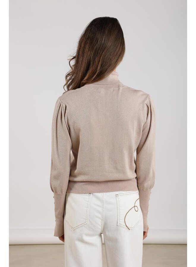 NKF03005 266 Nukus Sylvia Pullover Lurex Dusty Pink