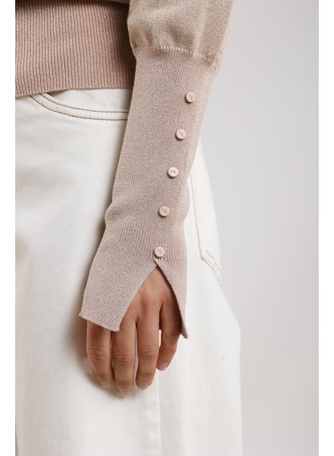 NKF03005 266 Nukus Sylvia Pullover Lurex Dusty Pink