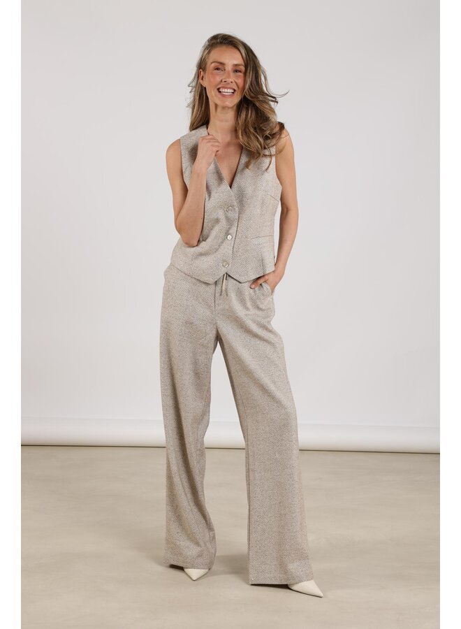 NKF09014 9 Nukus Vera Pants Strass Sand