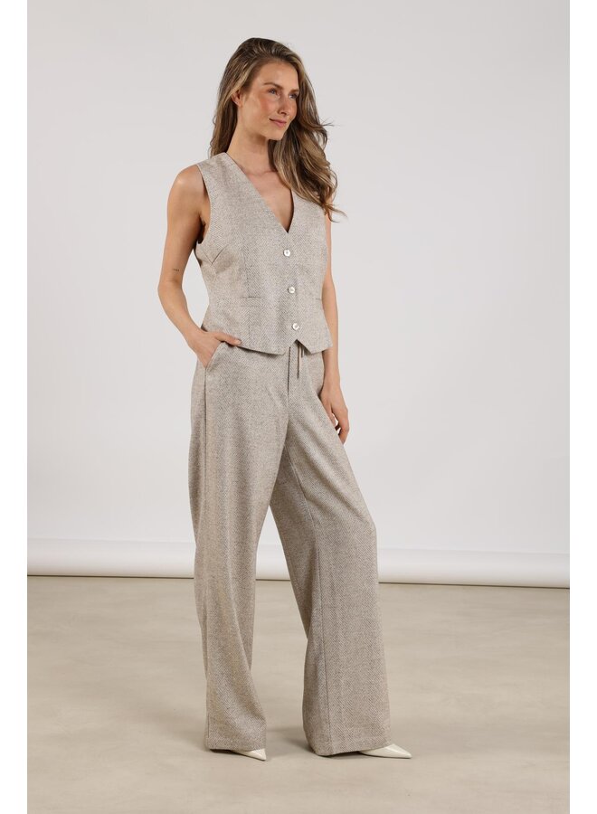 NKF09014 9 Nukus Vera Pants Strass Sand