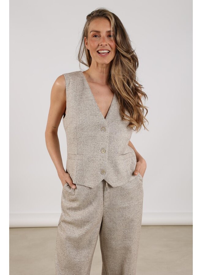 NKF08000 9 Nukus Carrera Gilet Strass Sand
