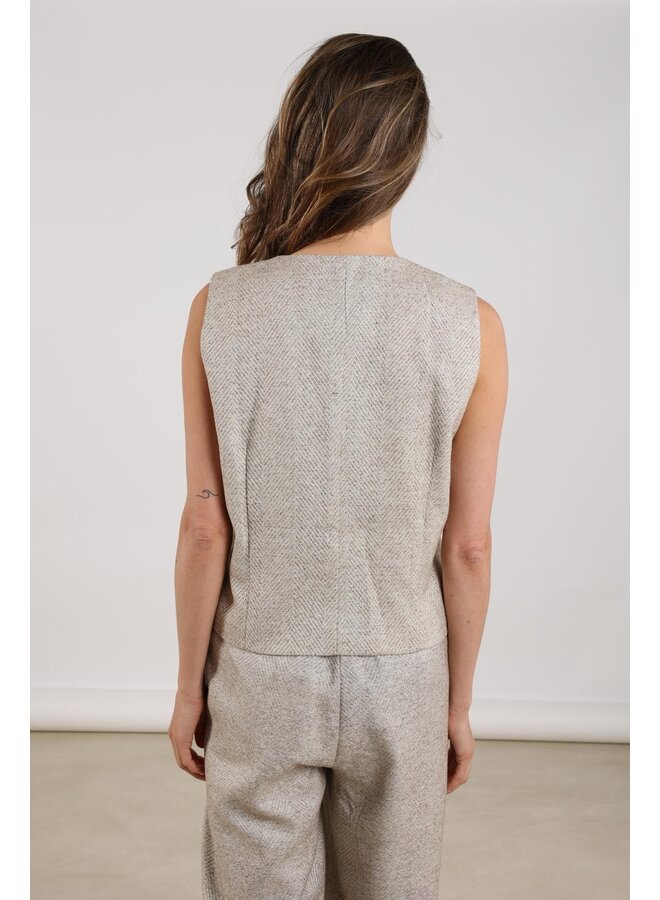 NKF08000 9 Nukus Carrera Gilet Strass Sand
