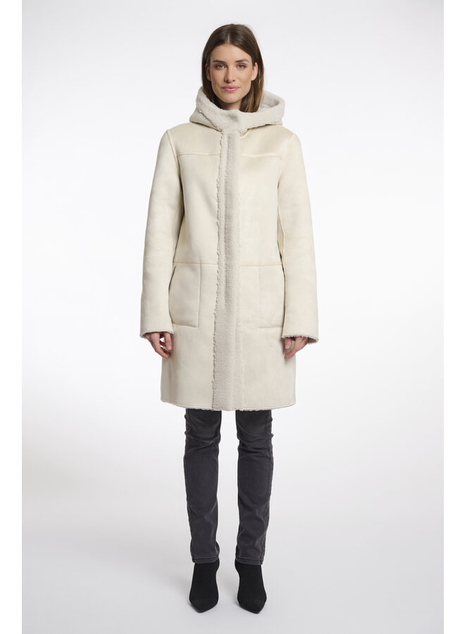 Alina.7002511 Rino en Pelle Reversible hooded coat  Birch