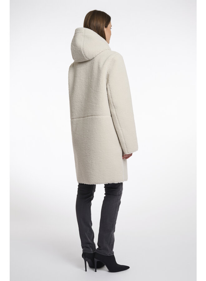 Alina.7002511 Rino en Pelle Reversible hooded coat  Birch