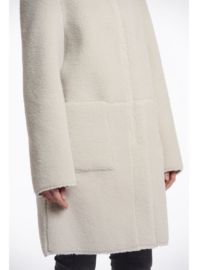 Alina.7002511 Rino en Pelle Reversible hooded coat  Birch
