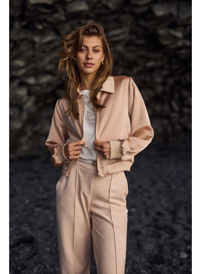 NKF13036 266 Nukus Noa Bomber Dusty Pink