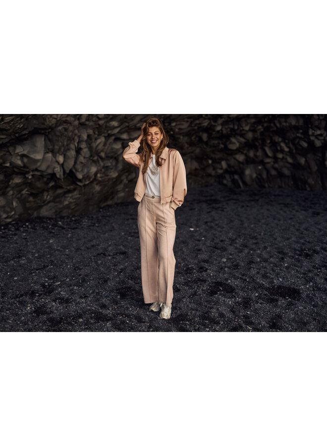 NKF09054 266 Nukus Jill Pants Suedine Dusty Pink