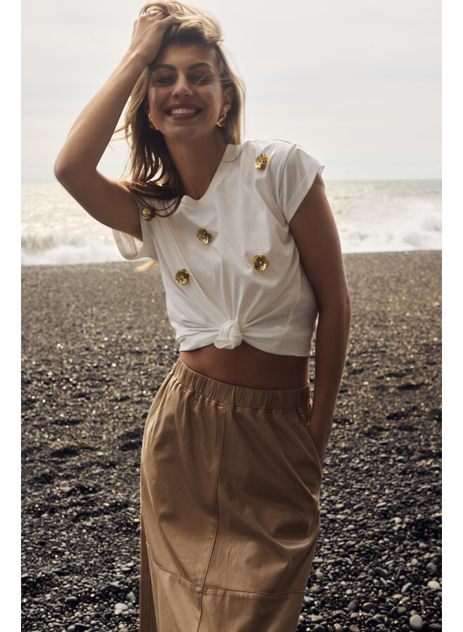 NKF04007 17 Nukus Pearly Shirt Flower Off White