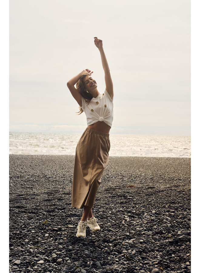 NKF04007 17 Nukus Pearly Shirt Flower Off White